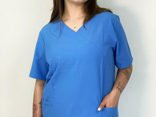 Bluza medicală pentru femei ferox woman - albastru-deschis / женская медицинская рубашка ferox wo...