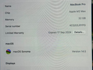 MacBook M2 Max 32RAM 1TB foto 7