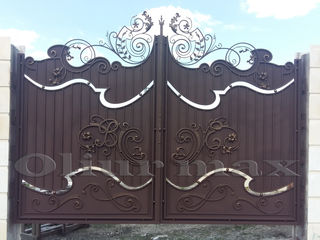 Balustrade, porți,  copertine, gratii, garduri,uși metalice și alte confecții din fier. foto 8