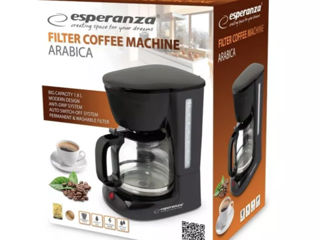 Кофемашина ESPERANZA ARABICA EKC005, Капельная, 1.8 л, Черный foto 2