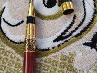 Шариковая ручка с золотой резьбой foto 2