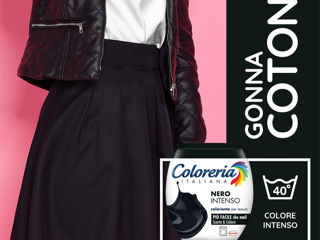 Coloreria Italiana Nero Intenso vopsea pentru materiale textile, culoare Negru, 350 g foto 3