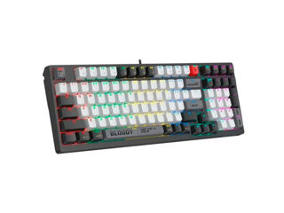 Клавиатура «A4Tech Bloody WS98 Linear switch RGB USB Wireless RU Bloody Grey» фото 3