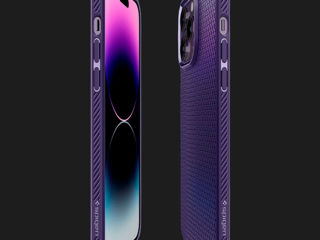 Husa Spigen Liguid Air for IPhone 14 Pro Max Deep Purple foto 5