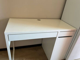 Ikea micke birou, alb, 105x50 cm