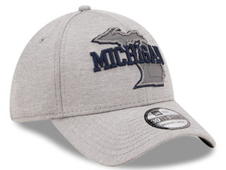 Men's New Era Navy Michigan Wolverines Reflect 39thirty Flex Hat foto 3