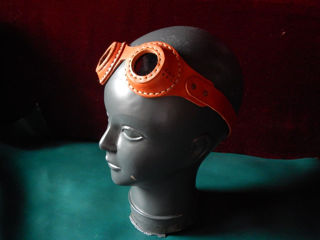 Piele naturala . Ochelari goggles . Очки Гогглы . Steampunk.. foto 3