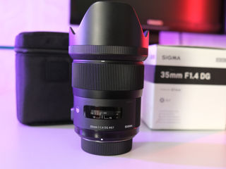 Obiectiv Sigma 35mm f/1.4 DG HSM Art (Nikon) - Ca Nou, Cu Garanție și Accesorii Incluse!