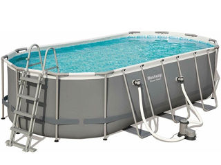 Piscina Power Steel Oval 549X274X122Cm, 13430L, Carcas Metal - livrare / credit / agroteh