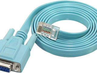 Cisco Console Cable RJ45 Cat5 Ethernet to Rs232 DB9 COM Port Serial Female Routers Network Adapter C foto 1