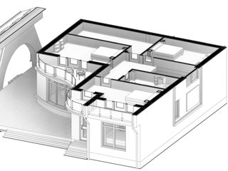 Proiect de casă individuală cu 2 niveluri , stil clasic , proiectare , renovare , arhitect foto 8