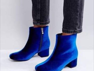 Botine Asos de catifea  foto 3
