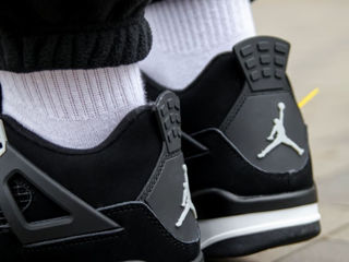 Nike Air Jordan 4 Retro Black Canvas cu blana / с мехом foto 10