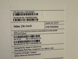 Apple IMac Purplle 24 M4 10-core 24 Ram 24 GB SSD 256GB foto 2