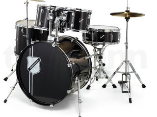 Акустичиские барабаны Millenium Focus 22 Black + Paiste 20" Ride + Millenium Cymbal Stand