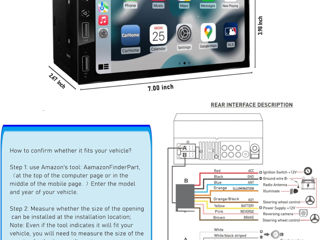 Автомобильная стереосистема Double Din foto 4