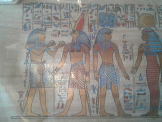 Древний Египет живопись на папирусе foto 1