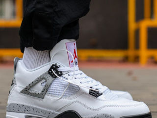 Nike Air Jordan 4 Retro Oreo White Cement cu blana/ с мехом foto 8