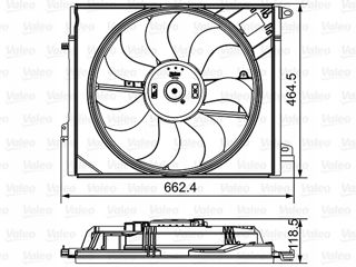 Вентилятор радиатора Valeo 696881 foto 3
