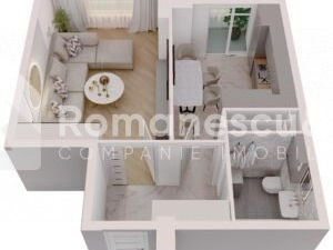 Apartament cu 1 cameră, 47 m², Poșta Veche, Chișinău foto 8