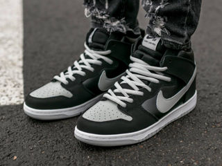 NIke SB Dunk High Black/Grey foto 6