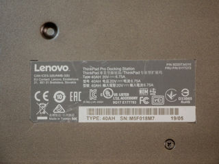 Lenovo ThinkPad Pro 40AH Docking Station + power adapter !!! foto 9