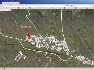 Земельный участок под строительство площадью 2,5 га.
