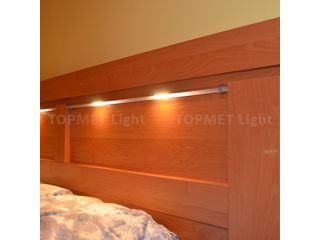 Profil LED pentru vitrine PEN 8, aluminiu anodizat, lungime 2m. foto 18