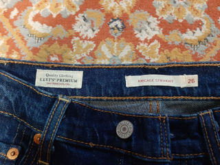 Фирменные джинсы Levi Strauss. Оригинал из США. Размер: 26 foto 4