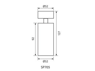 Spot aplicat LUX Vivalux SP705 Art. 75228 foto 2