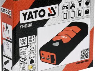 Пускозарядное устройство, Цифровый  аккумуляторный тестер,инвертор 12->230В  "Yato" foto 5
