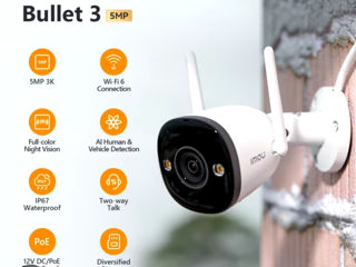 Dahua imou bullet 3 de 5mp  - 1100 lei super pret! foto 1