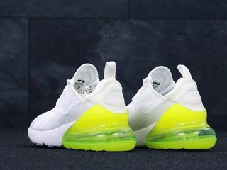 Nike Air Max 270 White & Yellow Unisex foto 5