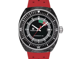 Tissot Sideral S Powermatic 80 Red Carbon Mechanical Automatic с Гарантией Watch Часы Ceas RRP 960£