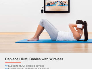 Комплект для беспроводного HD-видео 2-го поколения Actiontec My Wireless TV WiFi/HDMI (MWTV2KIT01) foto 4