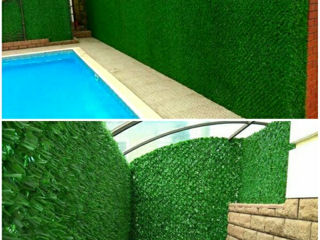Panouri de perete verzi artificiale/Искусственные зеленые стеновые панели. foto 13
