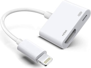 Lightning to HDMI + Lightning Charge - 100 lei