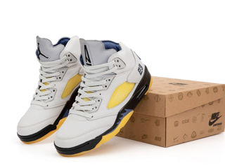 Nike Air Jordan 5 Retro Grey/Yellow foto 3