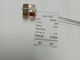 Cercei 585* 2.65gr 3077lei