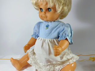 Голубоглазая блондинка. Винтажная немецкая кукла SONI ГДР.