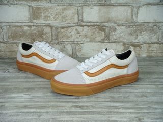 Vans Old Skool White/Brown Unisex foto 3