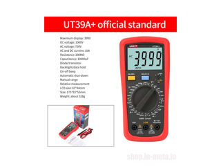 Multimeter UNI-T UT39A+ DC 1000V, AC 750V. foto 2