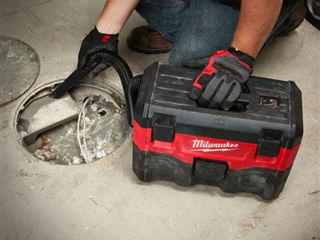 Aspirator umed/uscat cu acumulator milwaukee, model m18vc2/промышленный пылесос milwaukee m18 vc2 foto 4