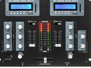 Микшер с двумя плеерами USB/SD/Bluetooth