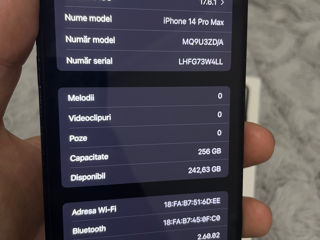 iPhone 14 Pro Max , 256 GB , vînd urgent. foto 5