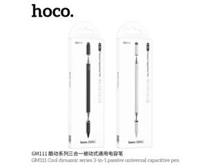 Hoco GM111 Cool Dynamic Series Пассивная универсальная емкостная ручка 3-в-1 фото 6