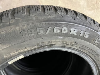 Продам 4 б.у шины 195/60 R15 Michelin Alpin Winter фото 5