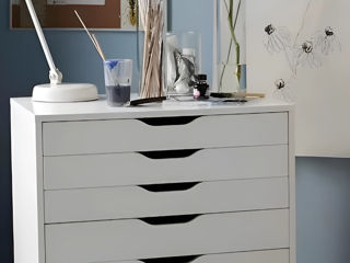 Comodă cu 6 sertare IKEA pe roți (Alb) foto 1