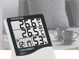 Termohigrometru cu ceas Термогигрометр с часами foto 3
