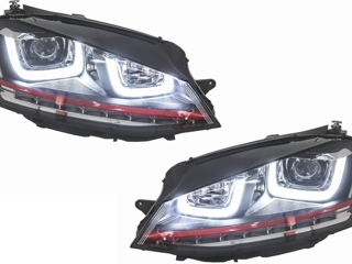 Faruri 3D LED compatibil cu VW Golf 7 VII (2012-2017) R20 GTI Design Semnal Dinamic LED, фары foto 2